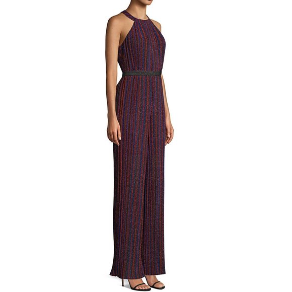 BCBG MAX AZRIA (NWT) Striped Wide Leg Jumpsuit - Picture 2 of 6